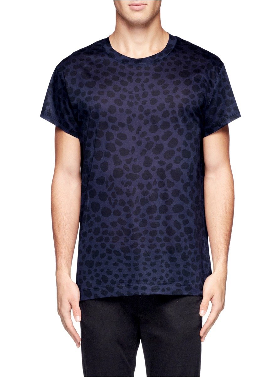 leopard print t shirts men's