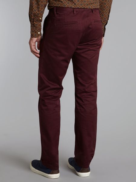 Dockers Alpha Slim Colour Chino in Purple for Men (Burgundy) | Lyst