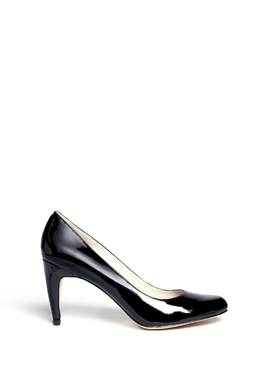 Lyst - Michael Kors Joselle Patent-leather Pumps in Black