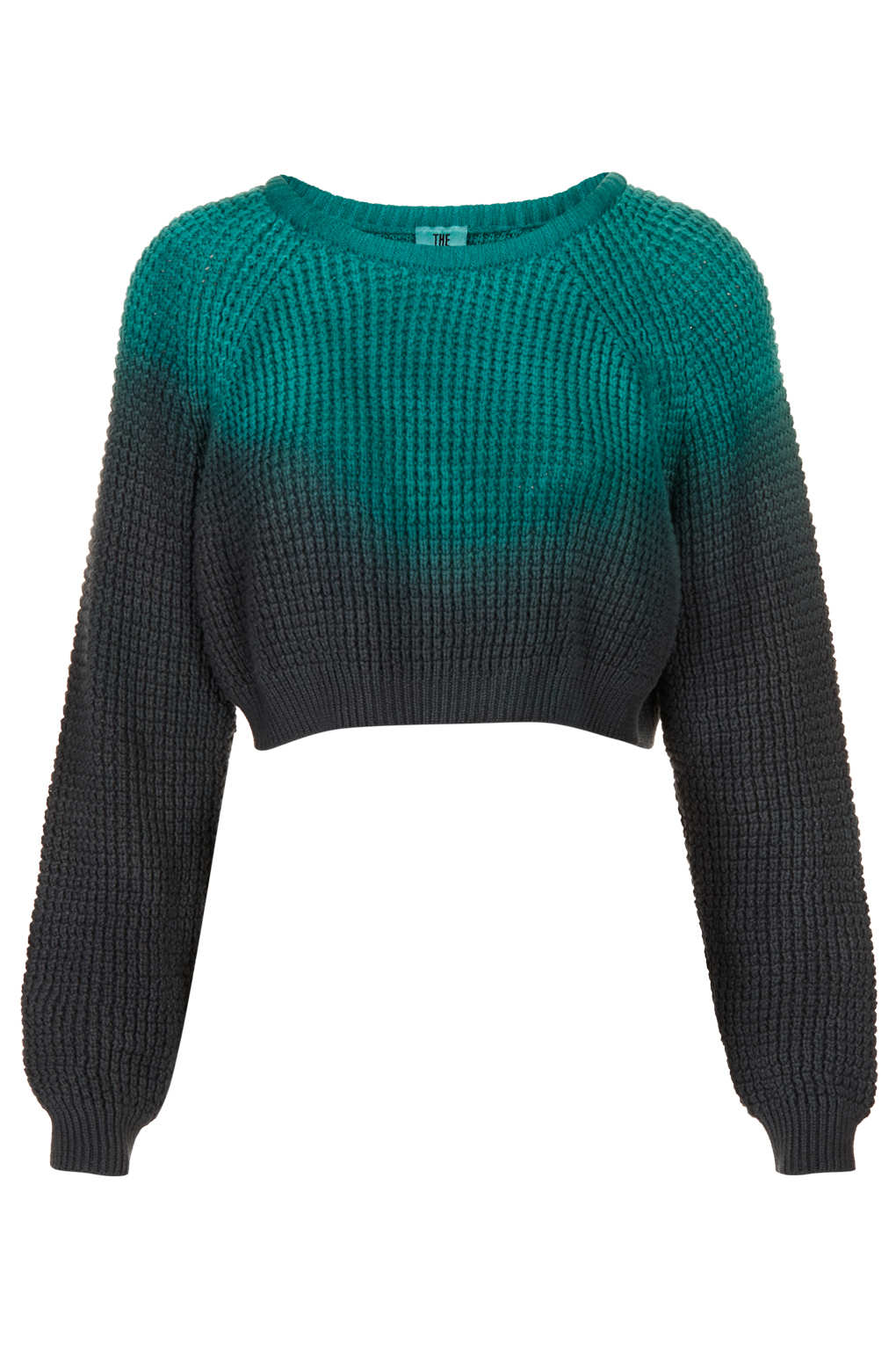 Lyst - Topshop Drench Crop Waffle By The Ragged Priest in Green