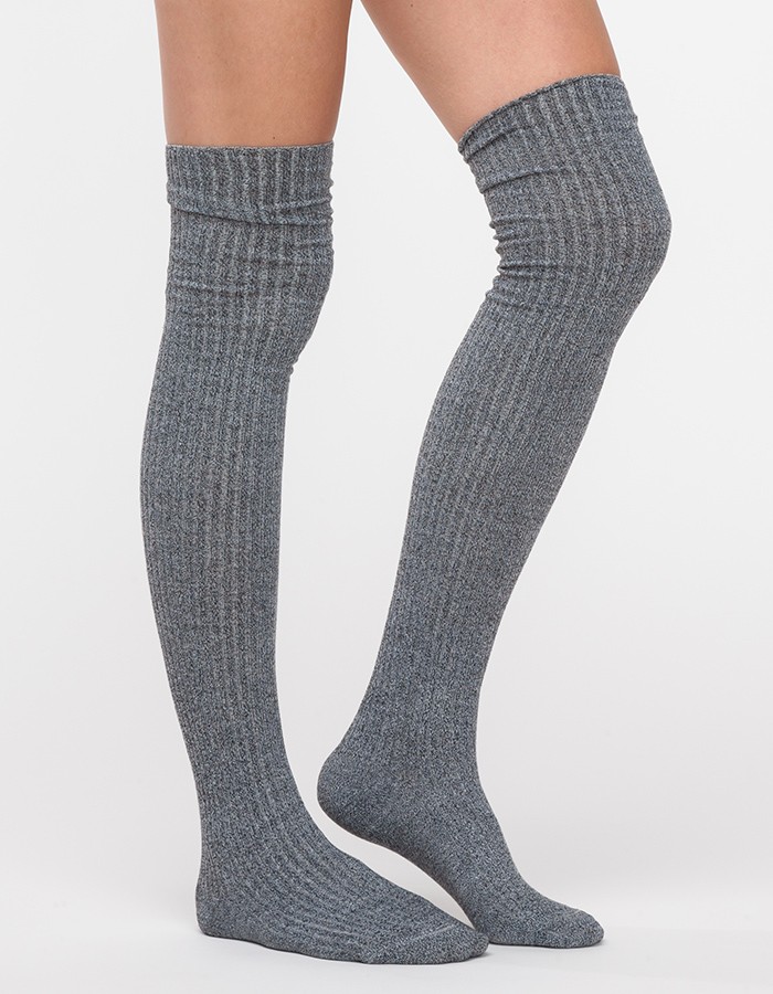 Lyst - Baserange Over Knee Socks in Gray
