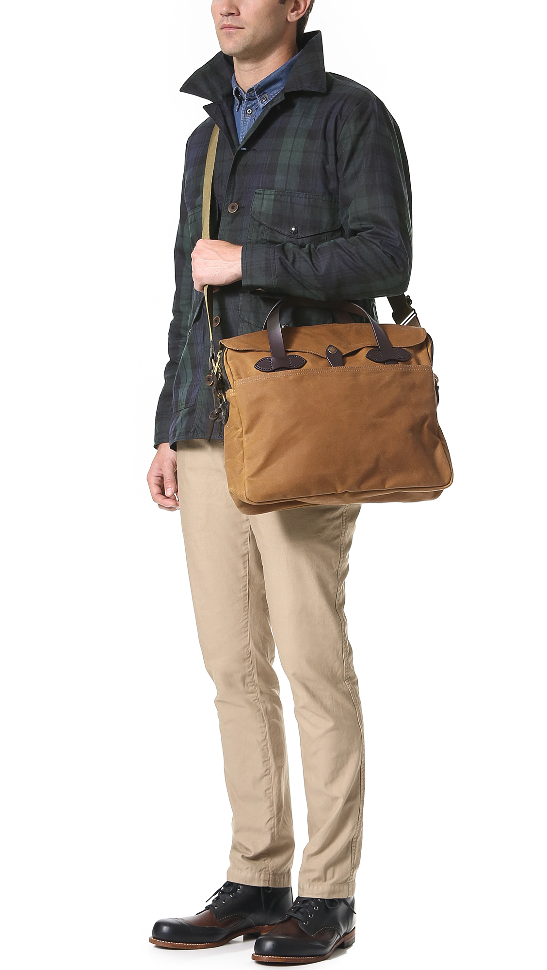 Lyst Filson Tin Cloth Original Briefcase in Brown for Men