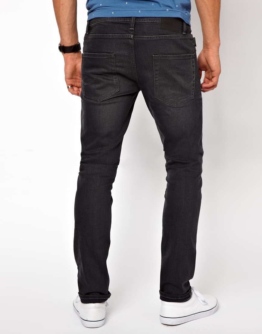 Lyst - Asos Jack Jones Ben Orignal Skinny Fit Jeans in Black for Men