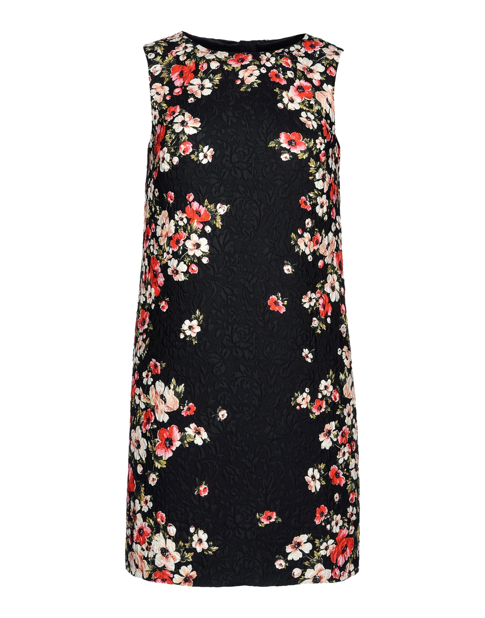 Dolce & Gabbana Short Dress in Floral (Black) | Lyst