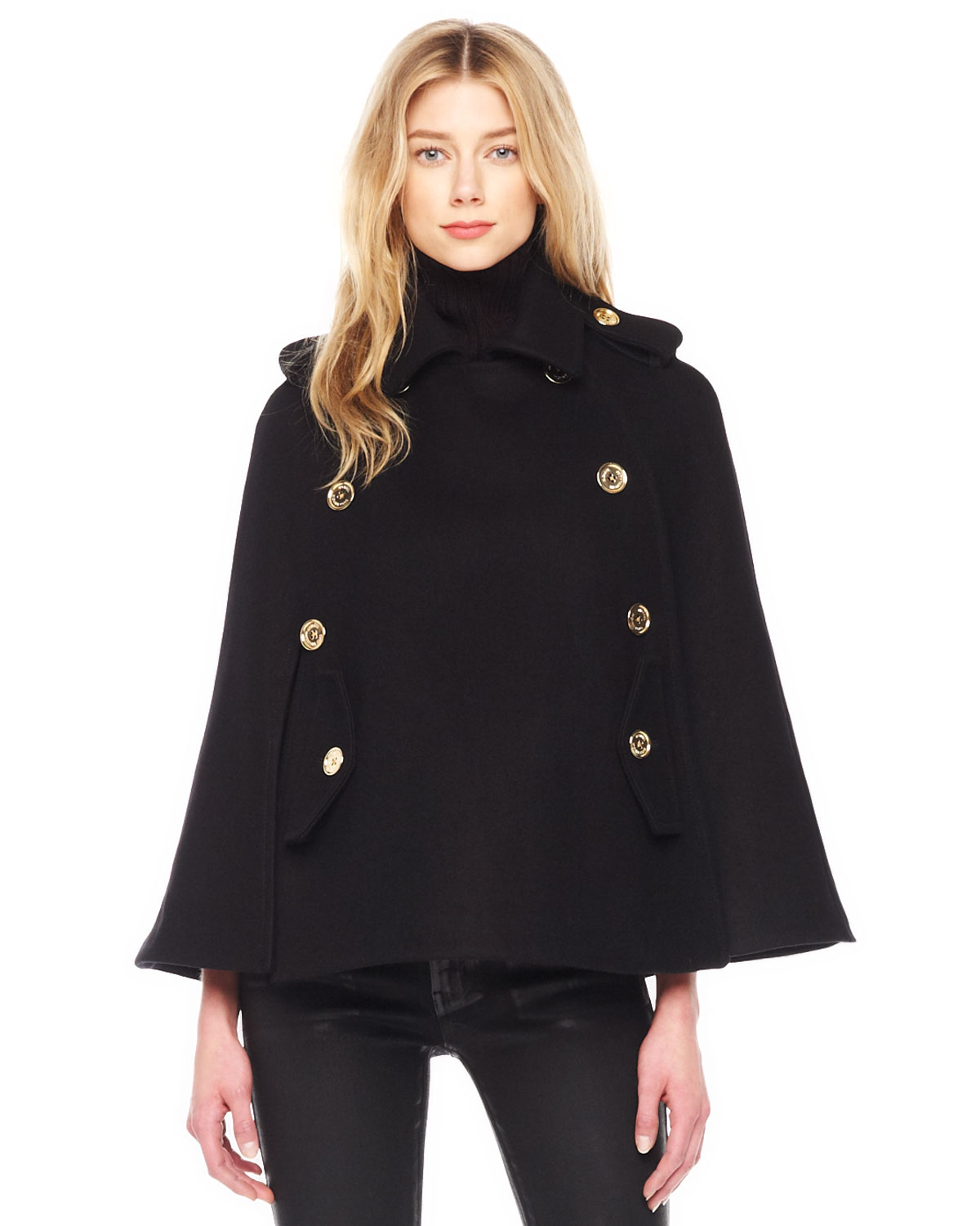 Women Wool Pea Coat Tradingbasis Scarlett Pea Coat With Plaid Scarf