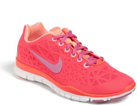 Nike Free Tr Fit 3 Training Shoe in Pink (Atomic Red/ Pink) | Lyst