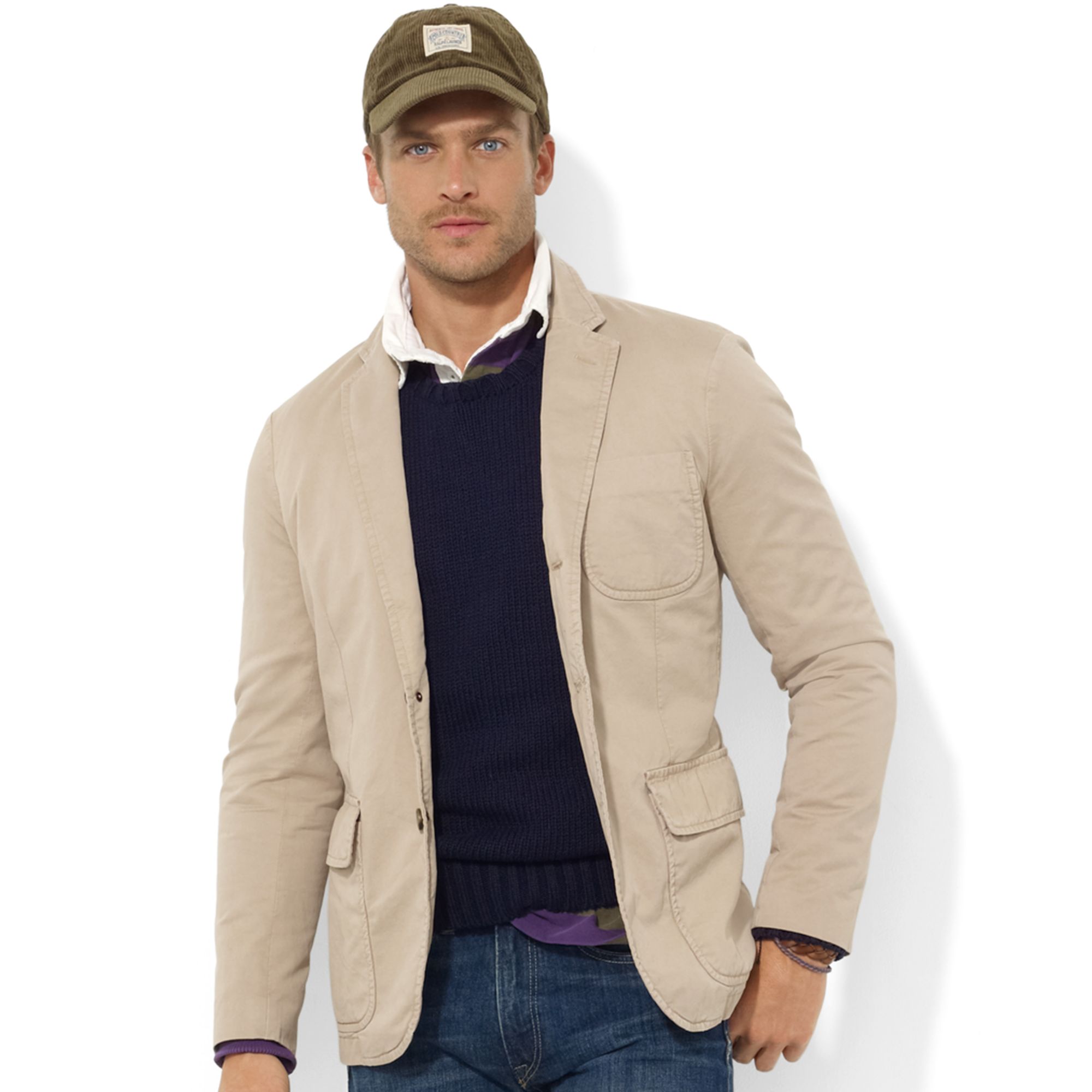 Ralph Lauren Langley Chino Sport Coat in Khaki for Men (Boating Khaki ...