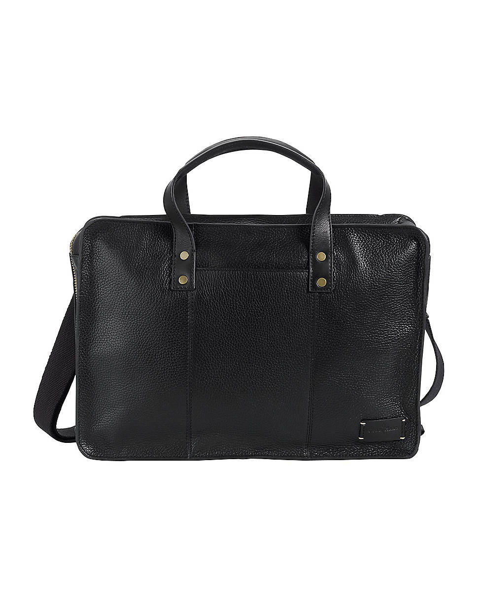 Cole Haan Greenwich Collection Leather Briefcase in Black for Men | Lyst
