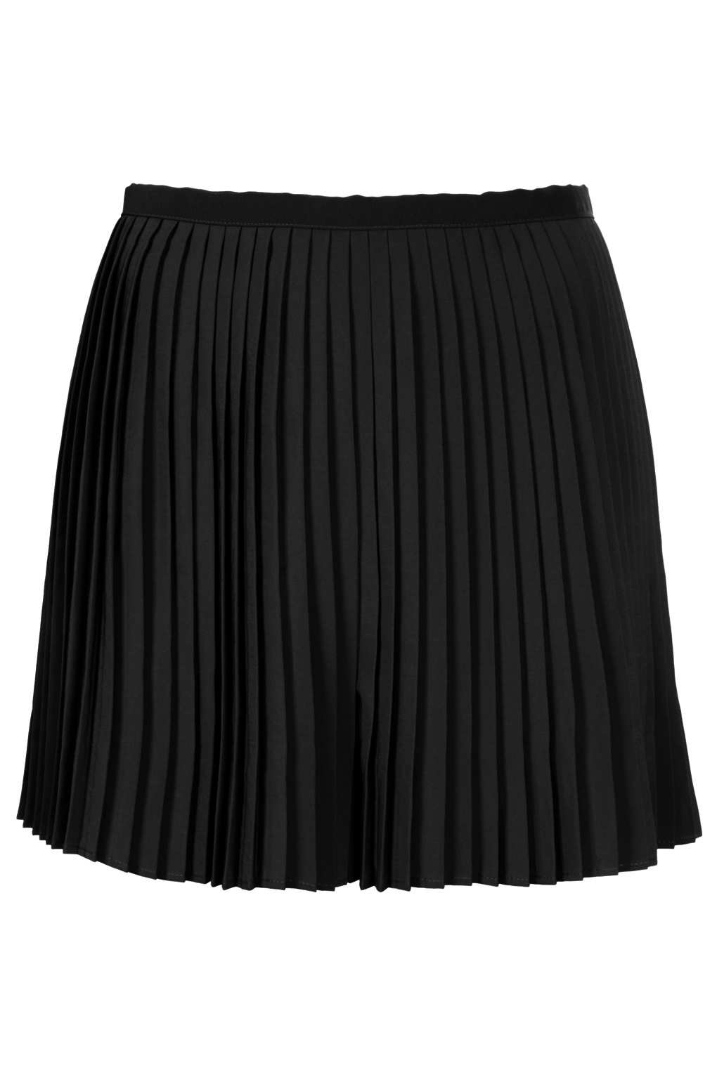 Lyst - Topshop Black Pleated Shorts in Black