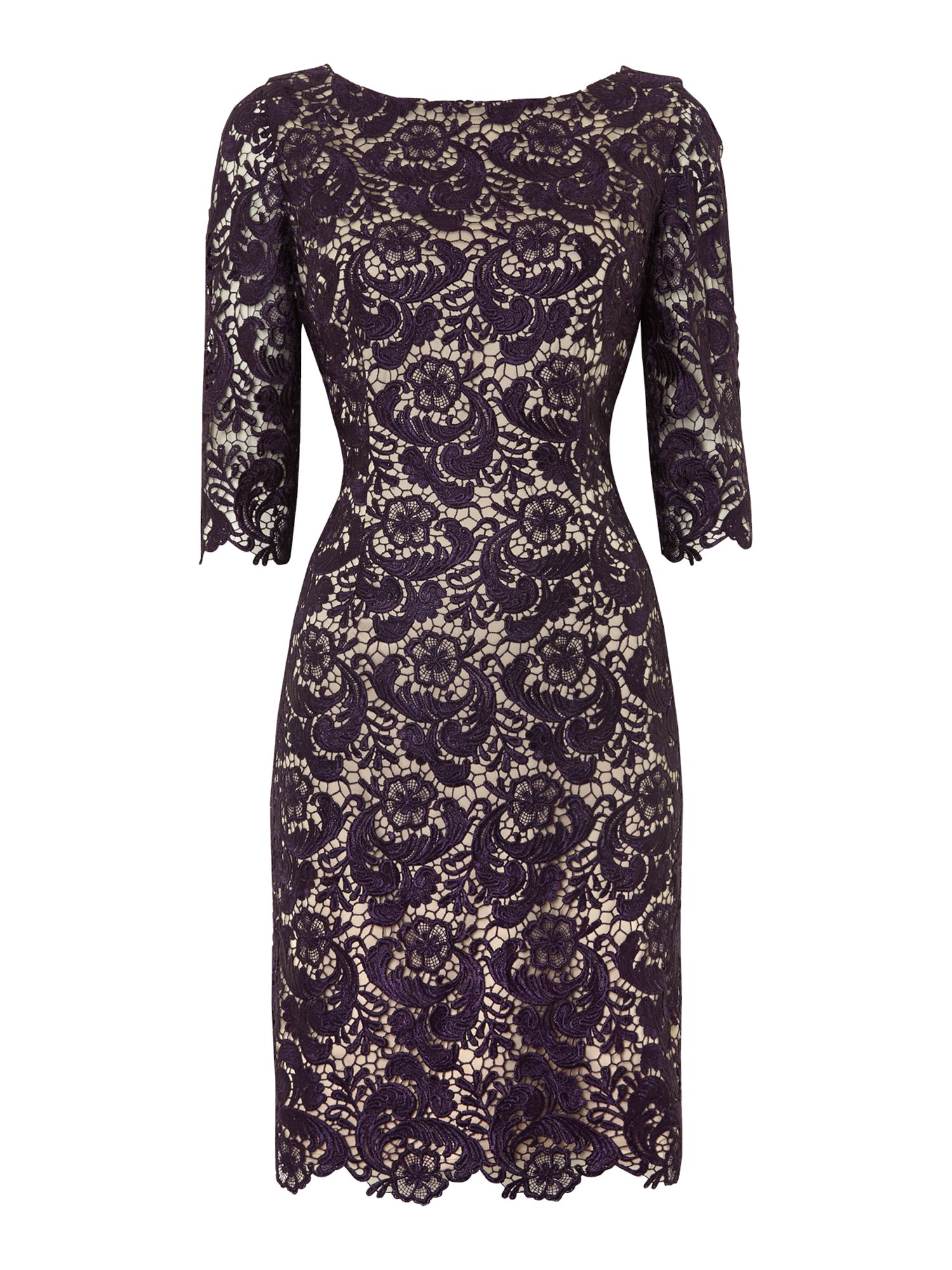 Untold Lace Dress with Sleeves in Purple | Lyst