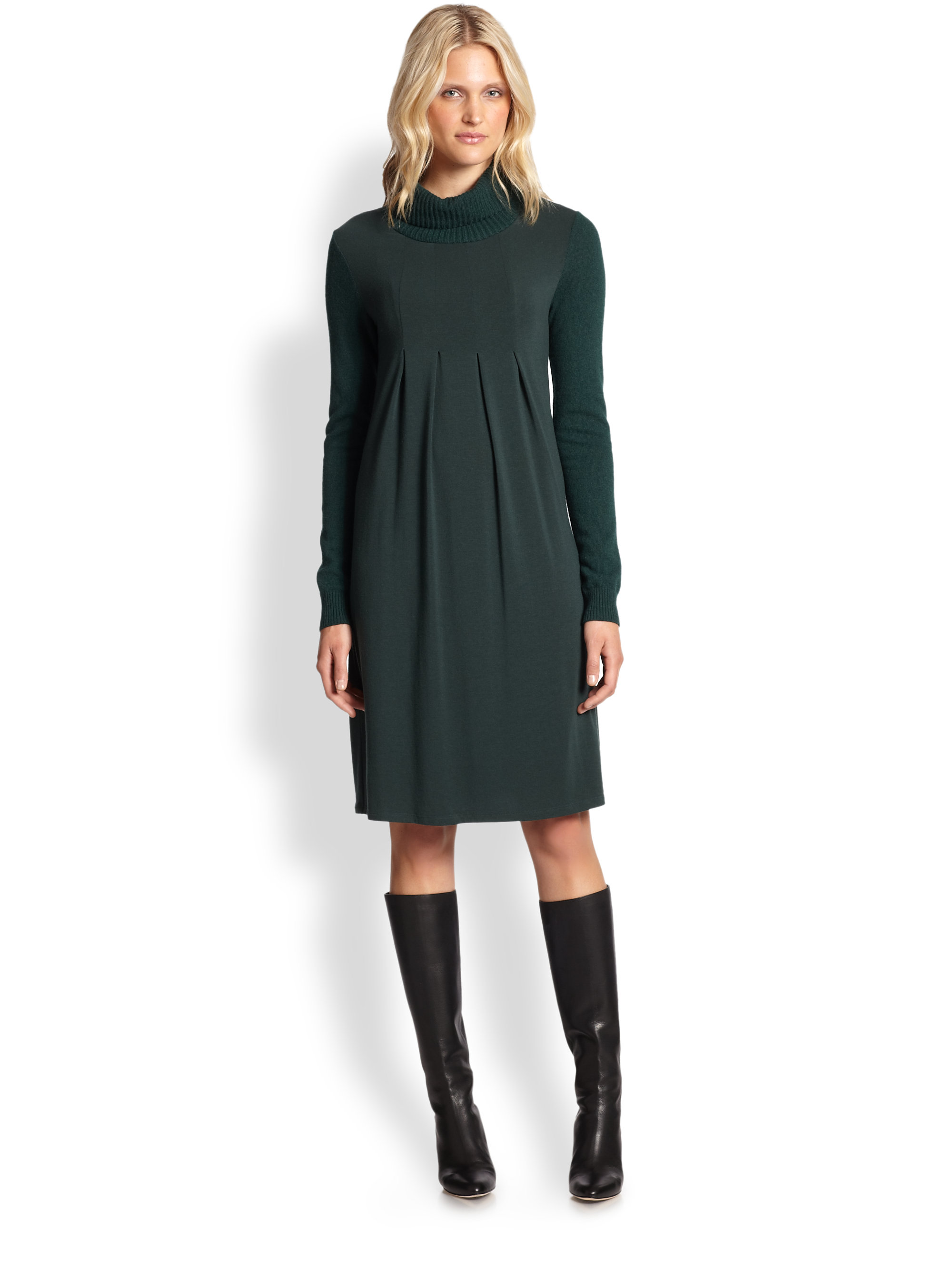 Lyst - Weekend by maxmara Merano Turtleneck Sweater Dress ...