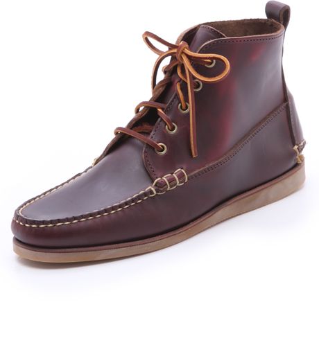 Eastland Seneca Usa Camp Moc Boots in Brown for Men (Burgundy) | Lyst