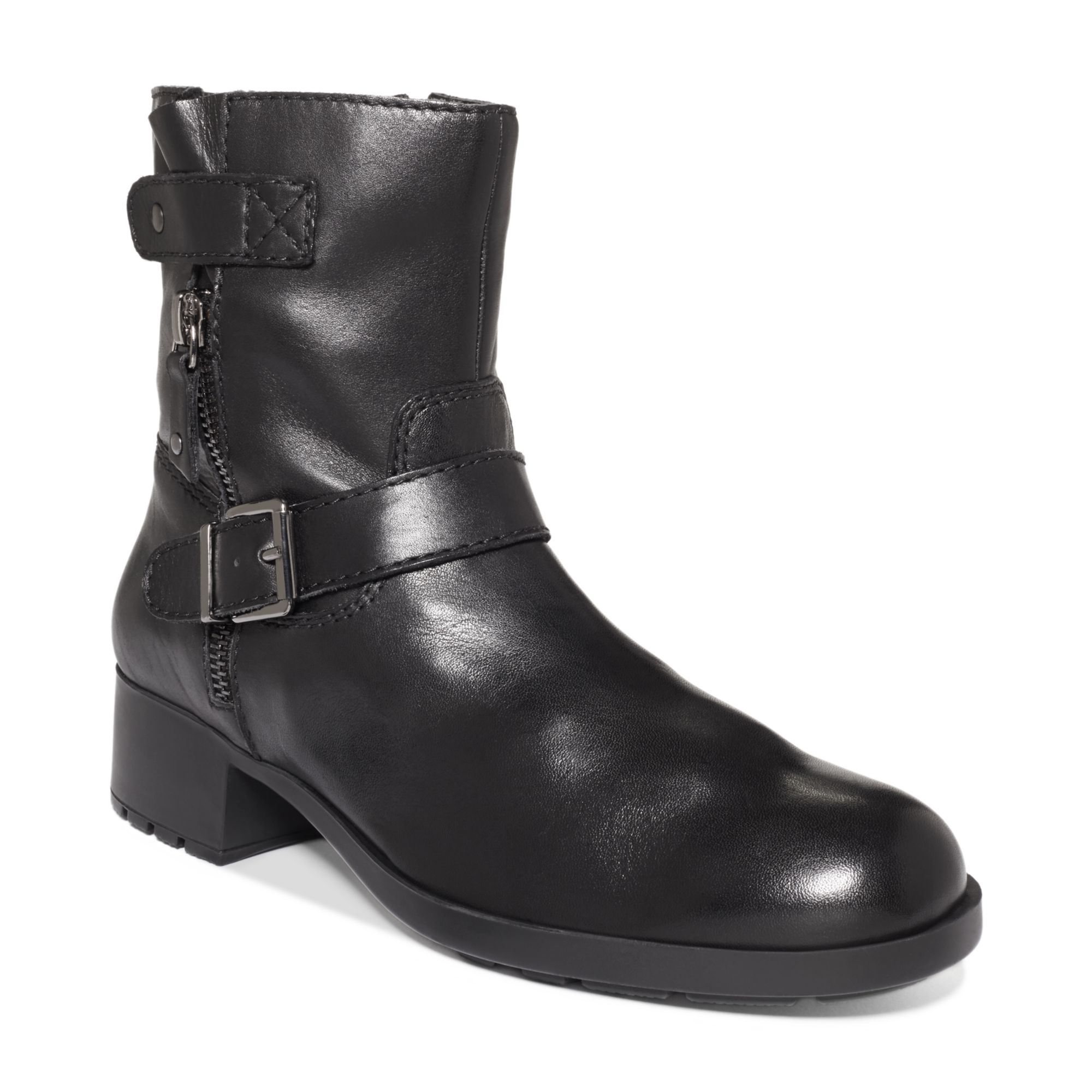 Ellen Tracy Penny Utility Boots in Black | Lyst