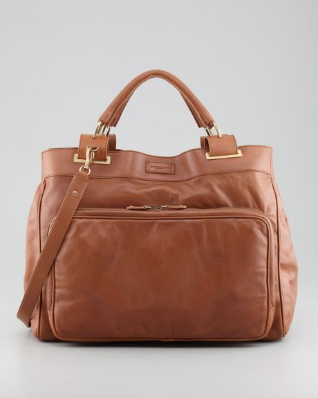 Donna Karan New York Liaison Eastwest Deconstructed Duffle Bag in Brown ...