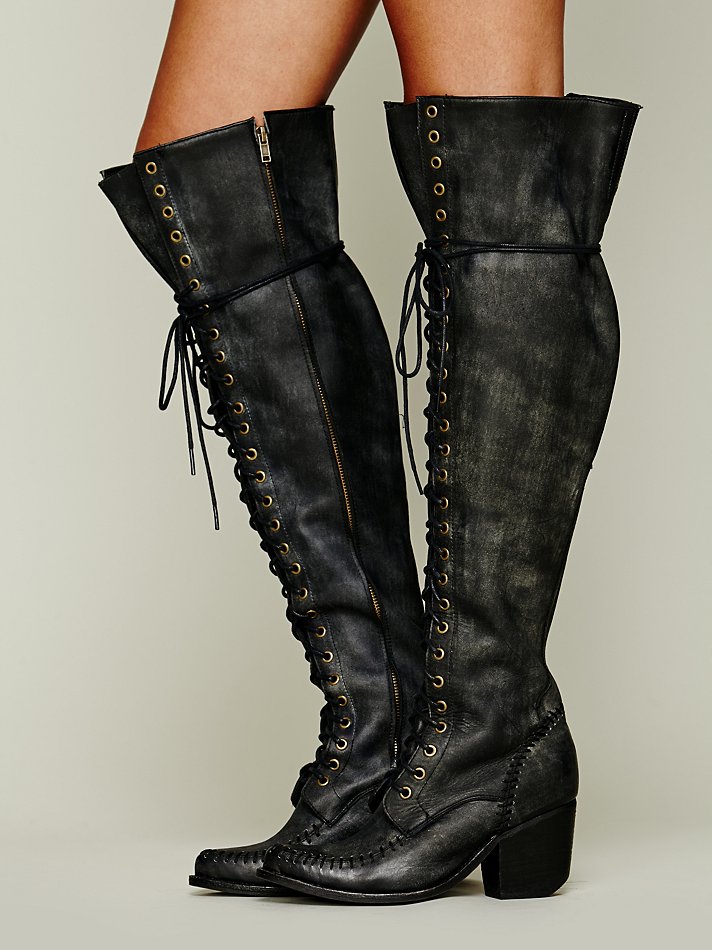 Jeffrey campbell James Lace Up Boot in Black | Lyst