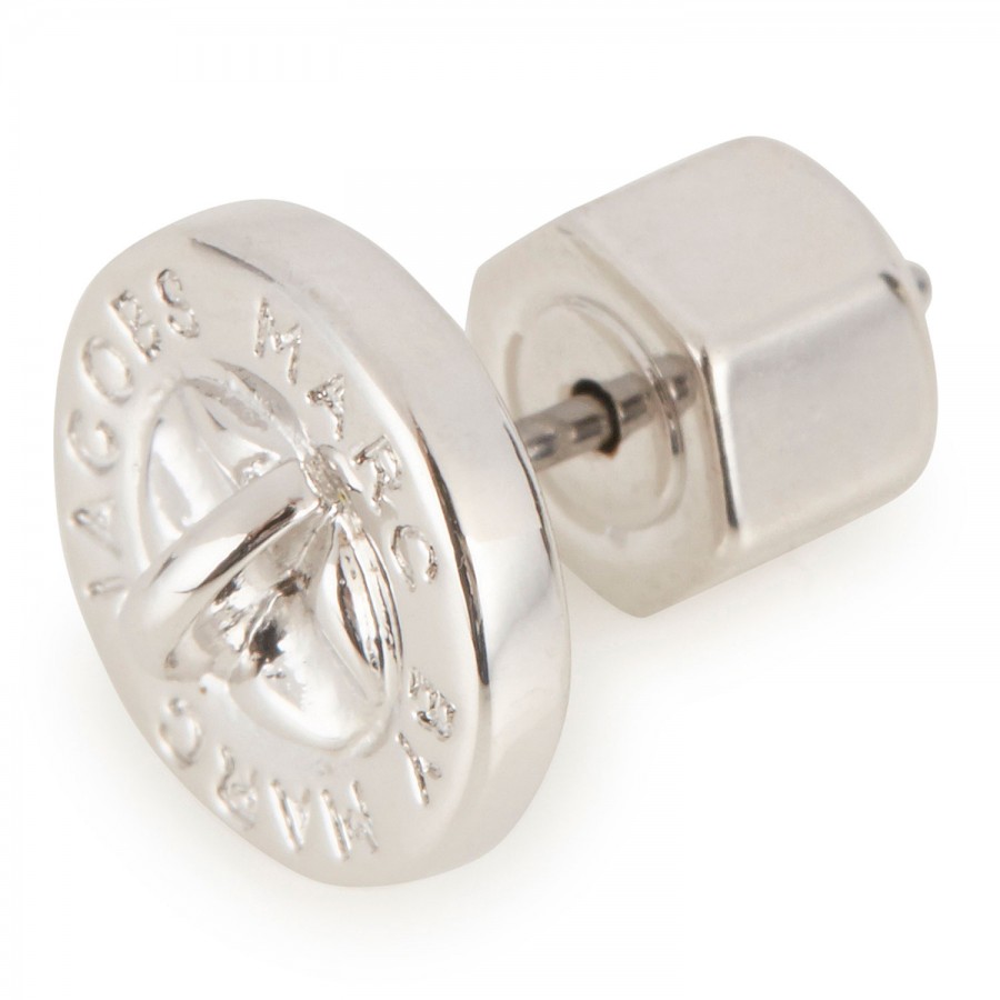 Marc By Jacobs Turnlock Stud Earrings In Metallic Lyst Gallery