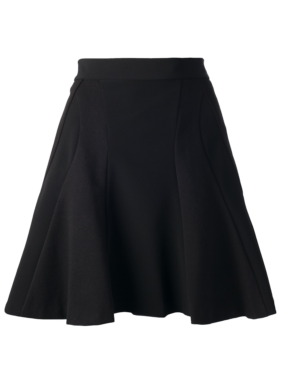 Lyst - Dkny Flared Skirt in Black