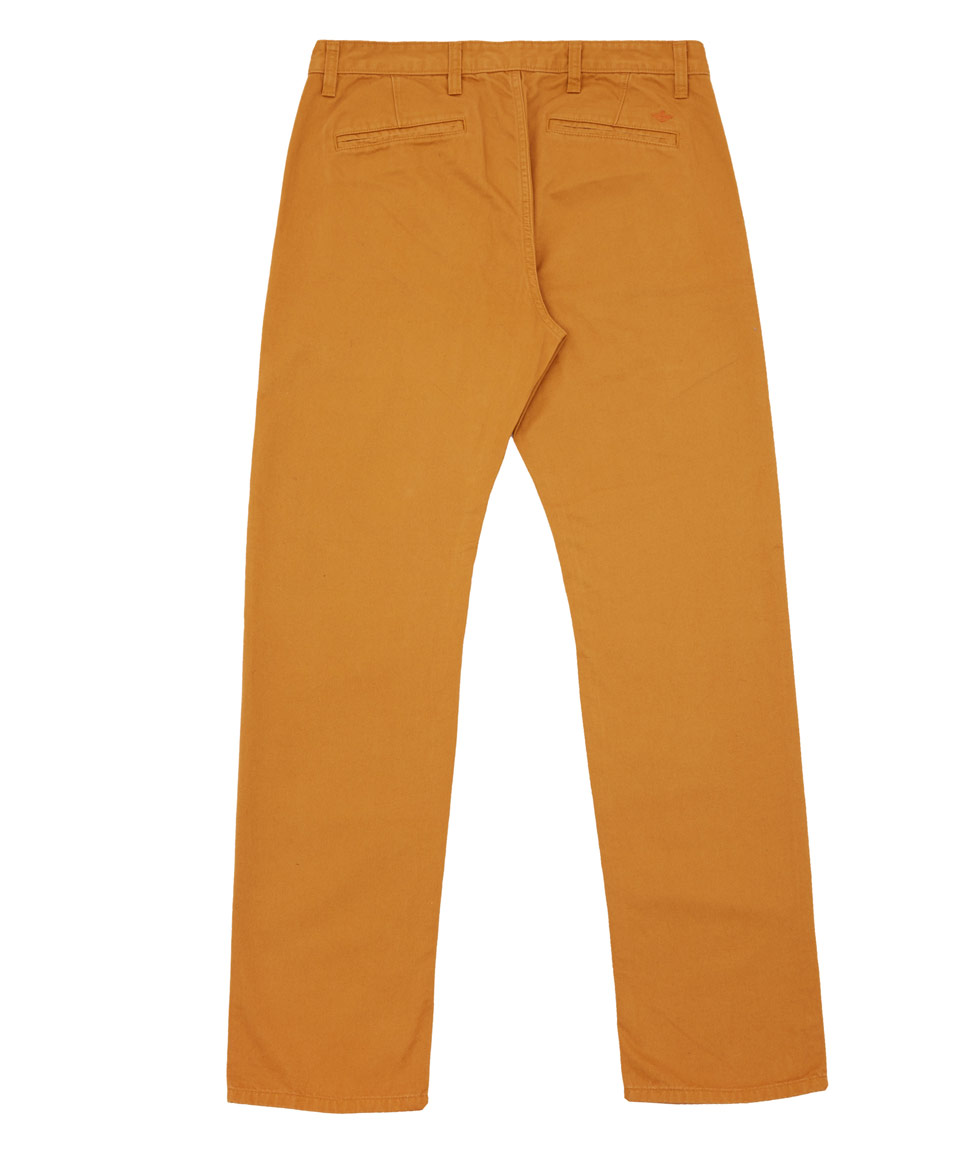 black trousers with yellow stripe