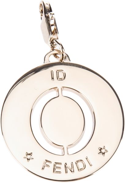 Fendi Circle Pendant in Silver (metallic) | Lyst