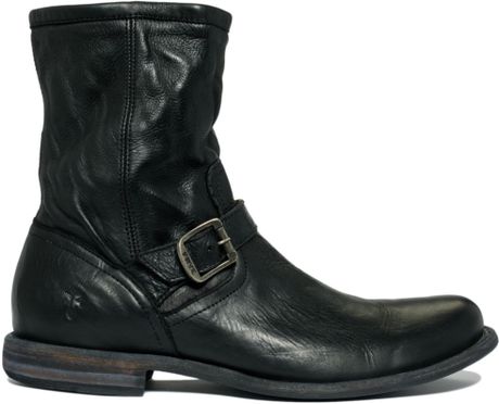 Frye Phillip Inside Zip Boots in Black for Men | Lyst