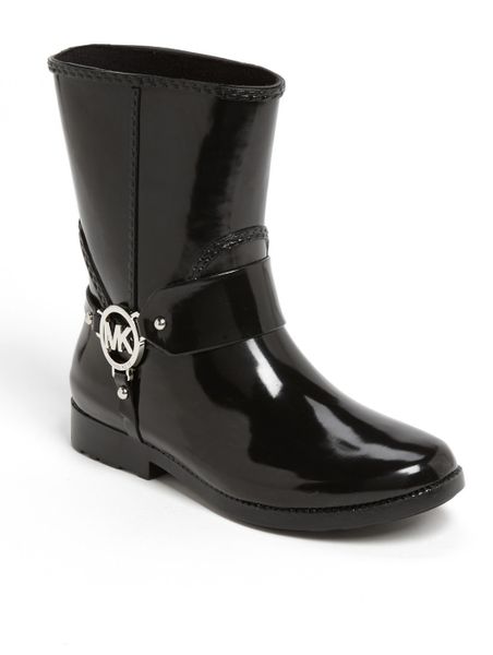 Michael Michael Kors Fulton Harness Rain Boot in Black | Lyst