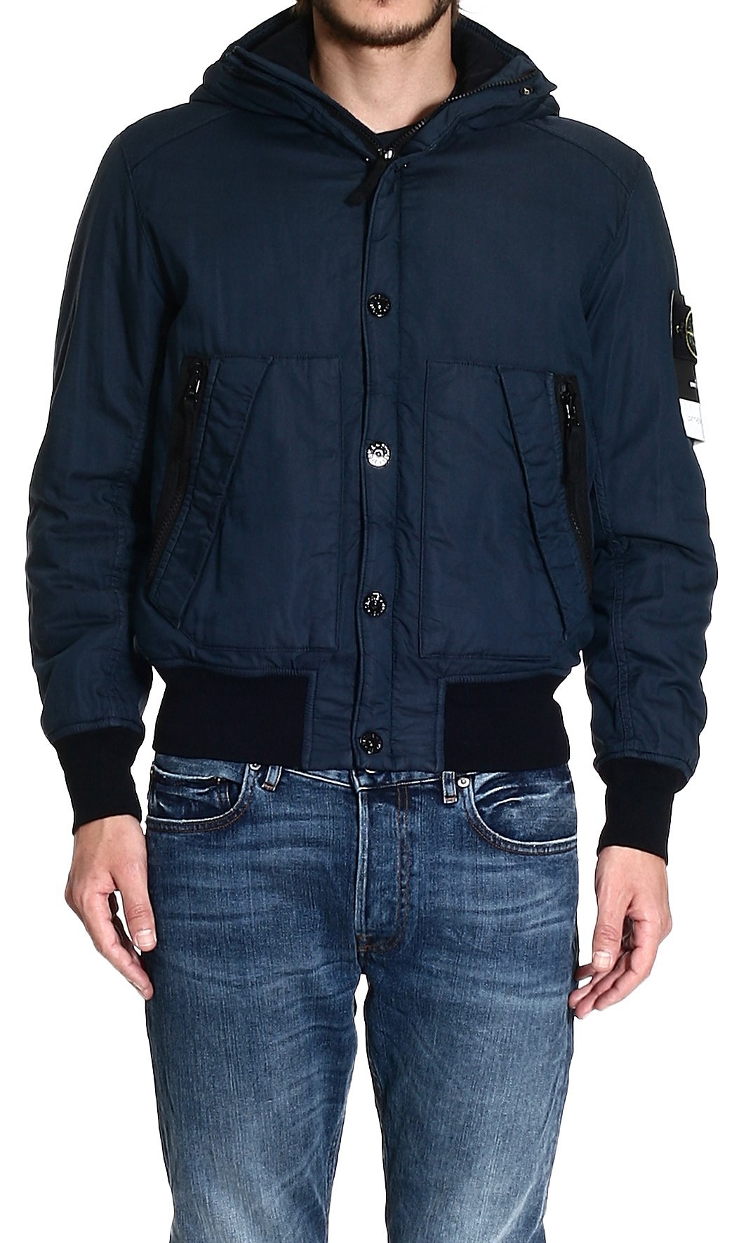 Stone Island Light Thermo Cotton Jacket in Blue for Men (bleu) | Lyst