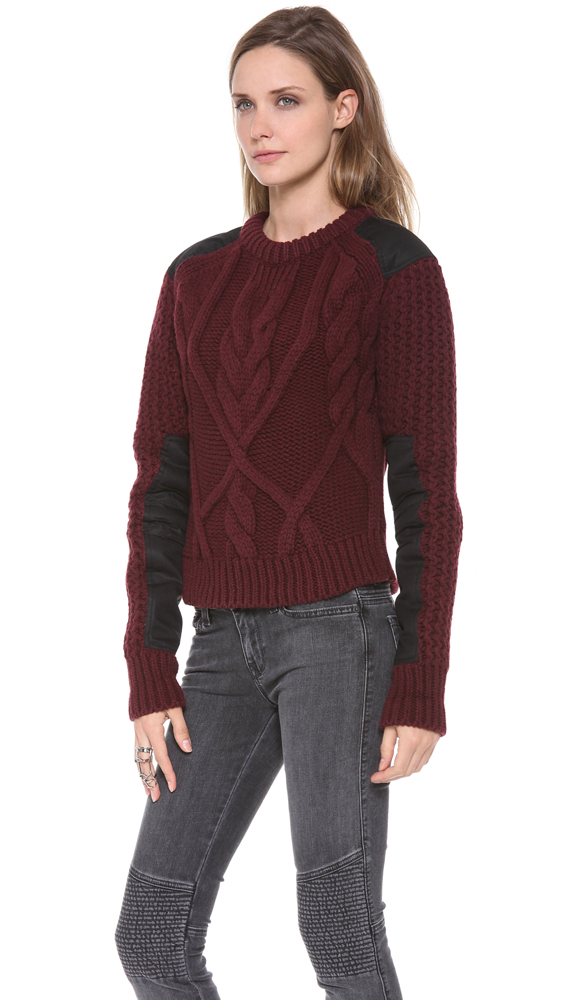 Lyst - Mcq Cable Sweater in Red