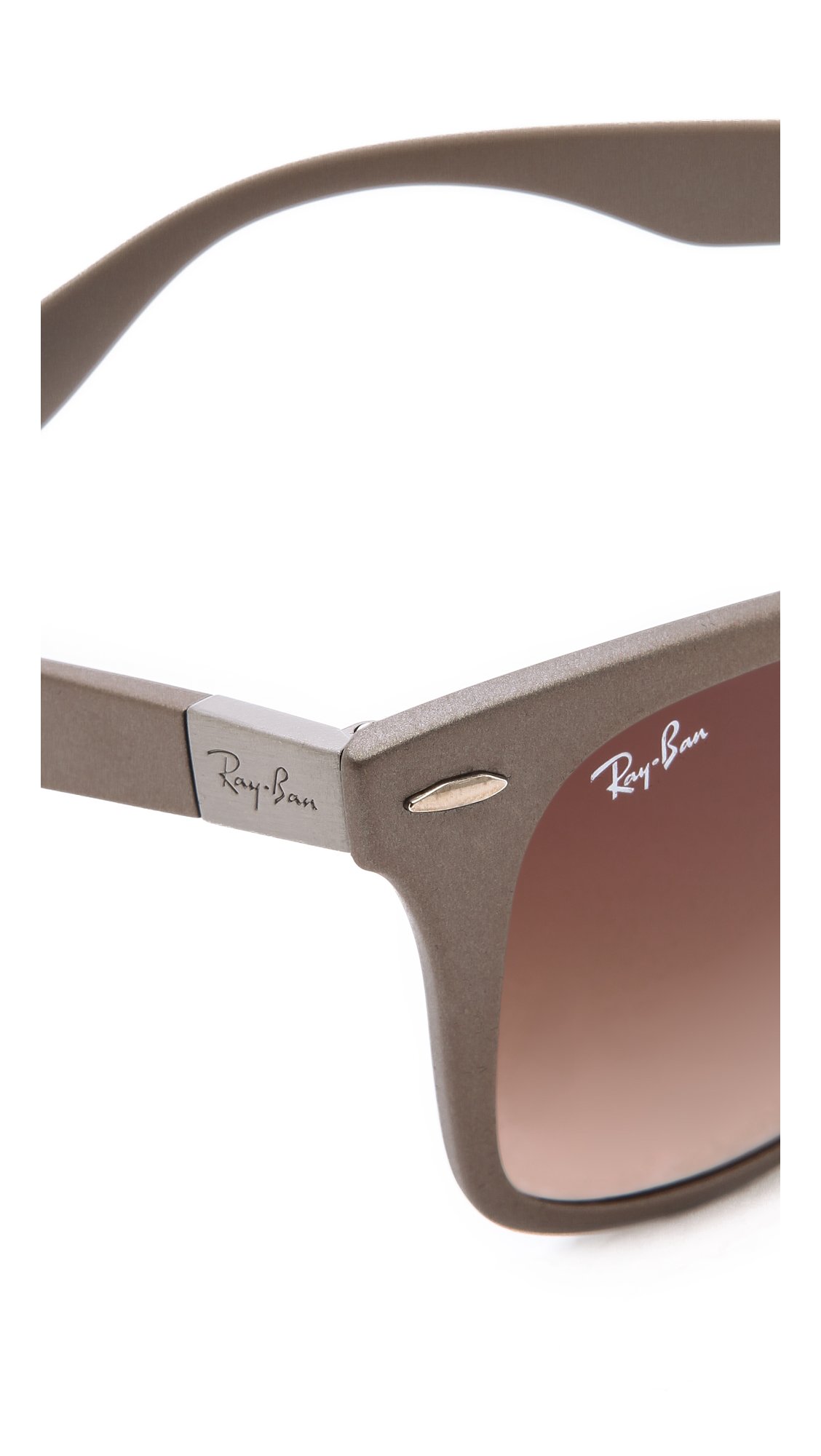 ray ban matte brown