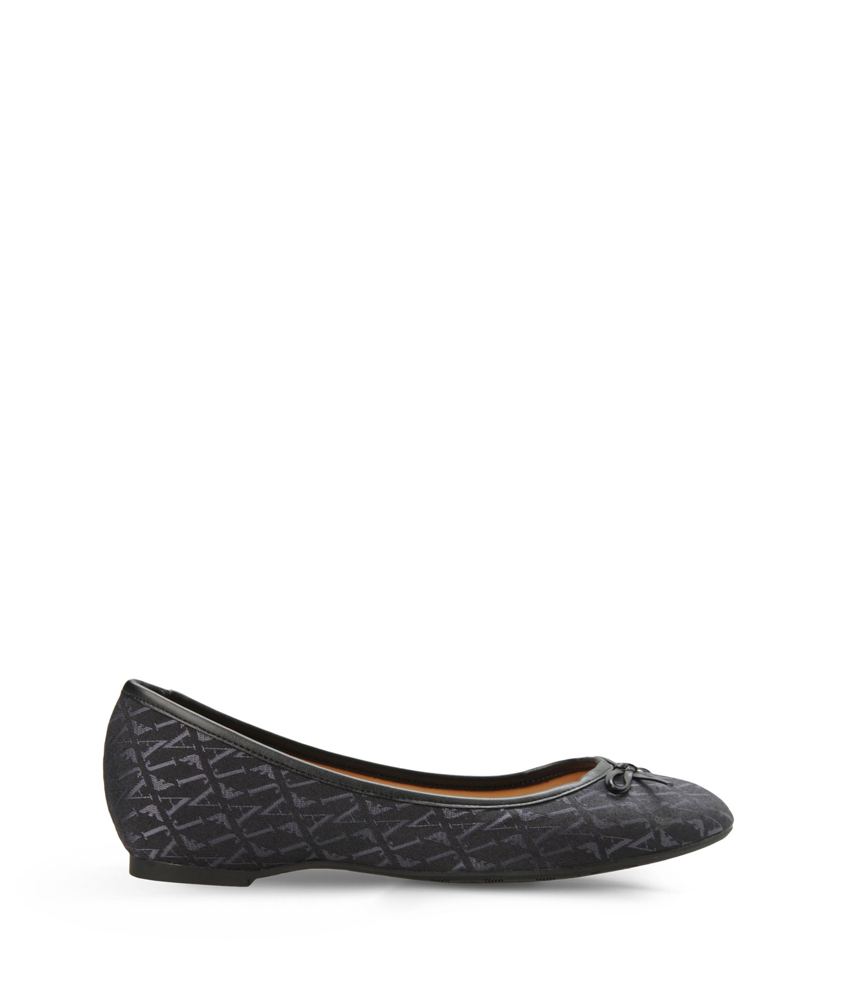 Lyst - Armani Jeans Ballet Flats in Black