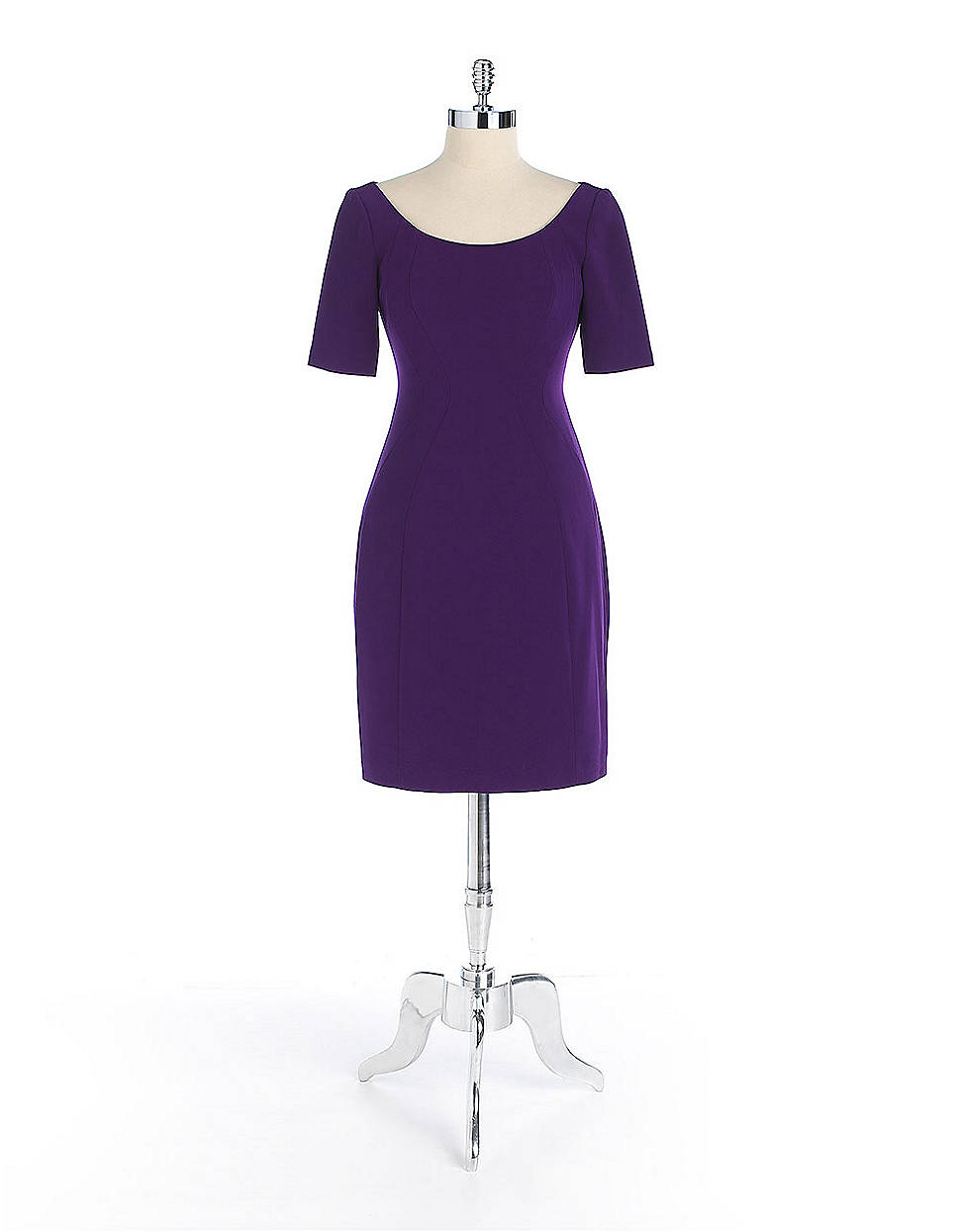 Lyst - T Tahari Pepita Dress in Purple