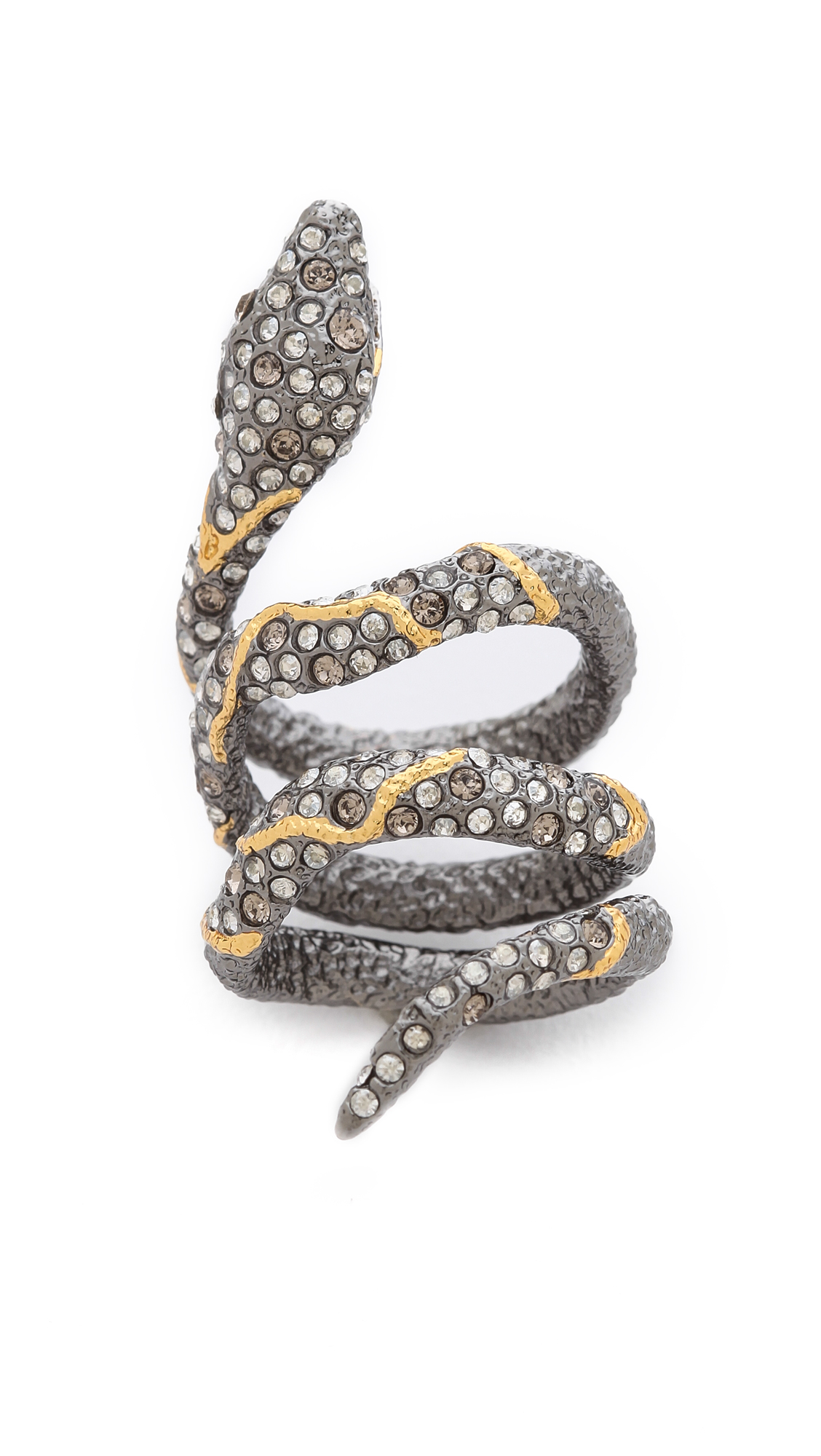 Alexis Bittar Snake Ring in Silver (Diamond) | Lyst