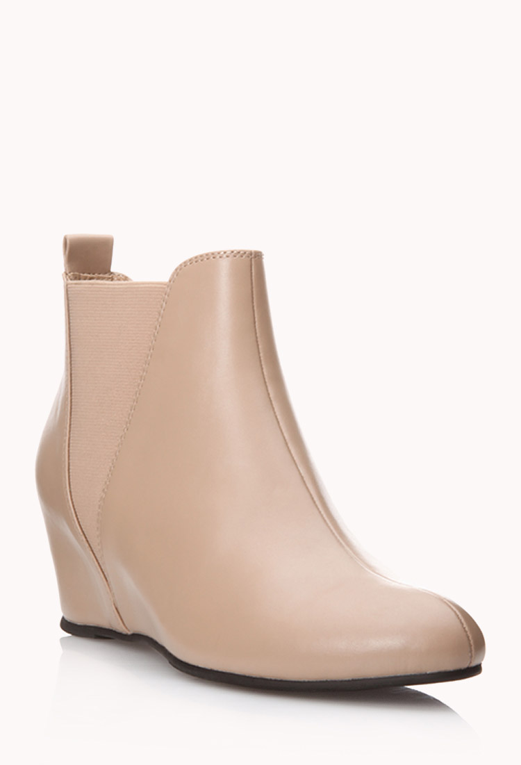 chelsea wedge sneakers tan