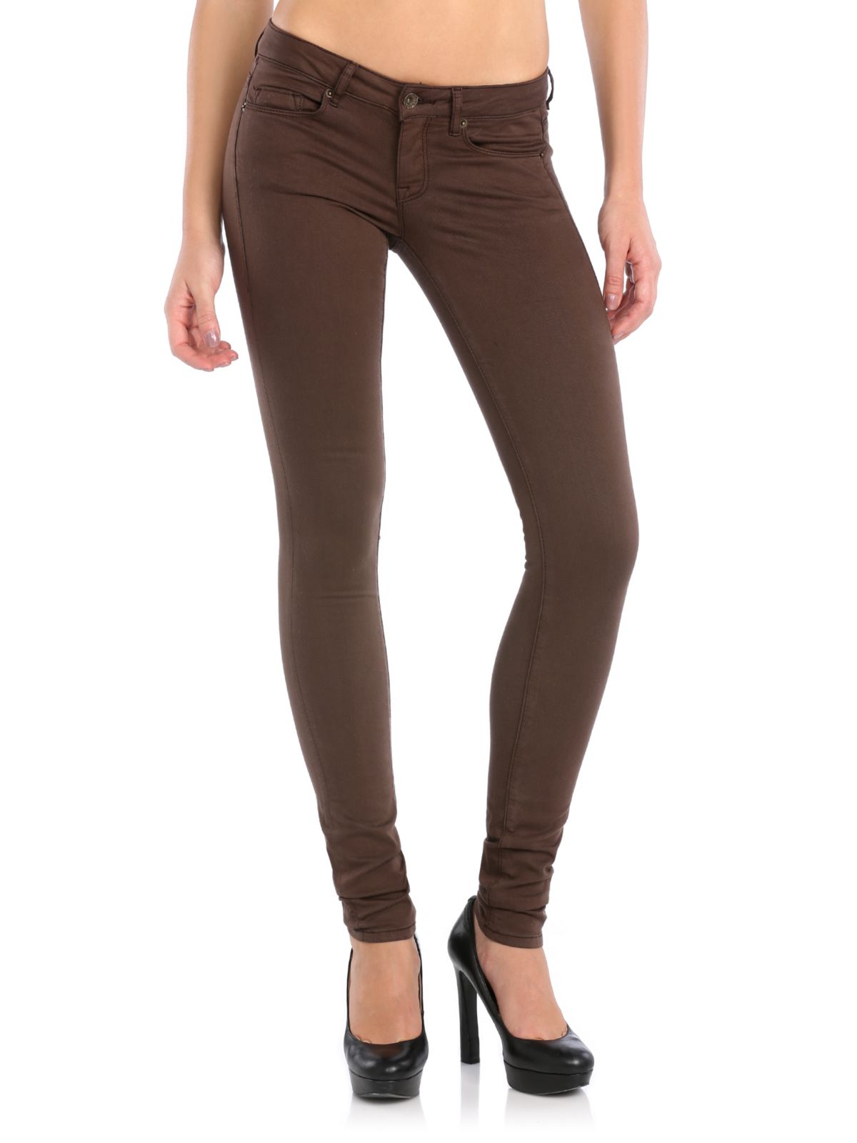 Guess Super Stretch Jegging Pant in Brown