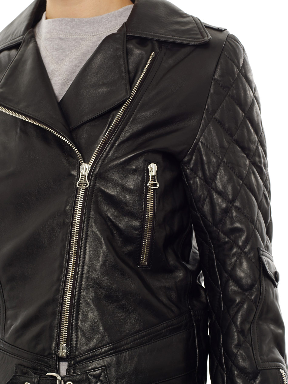 Lyst J W Anderson Quilted Leather Biker Jacket In Black Gallery