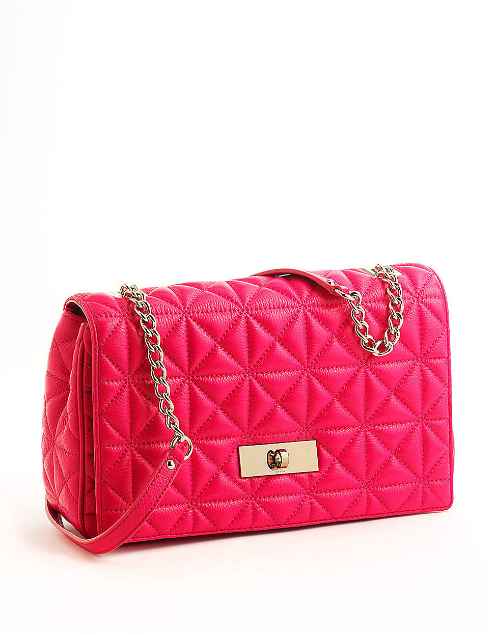 Kate Spade Sedgewick Place Delaney Quilted Leather Shoulder Bag in Pink ...