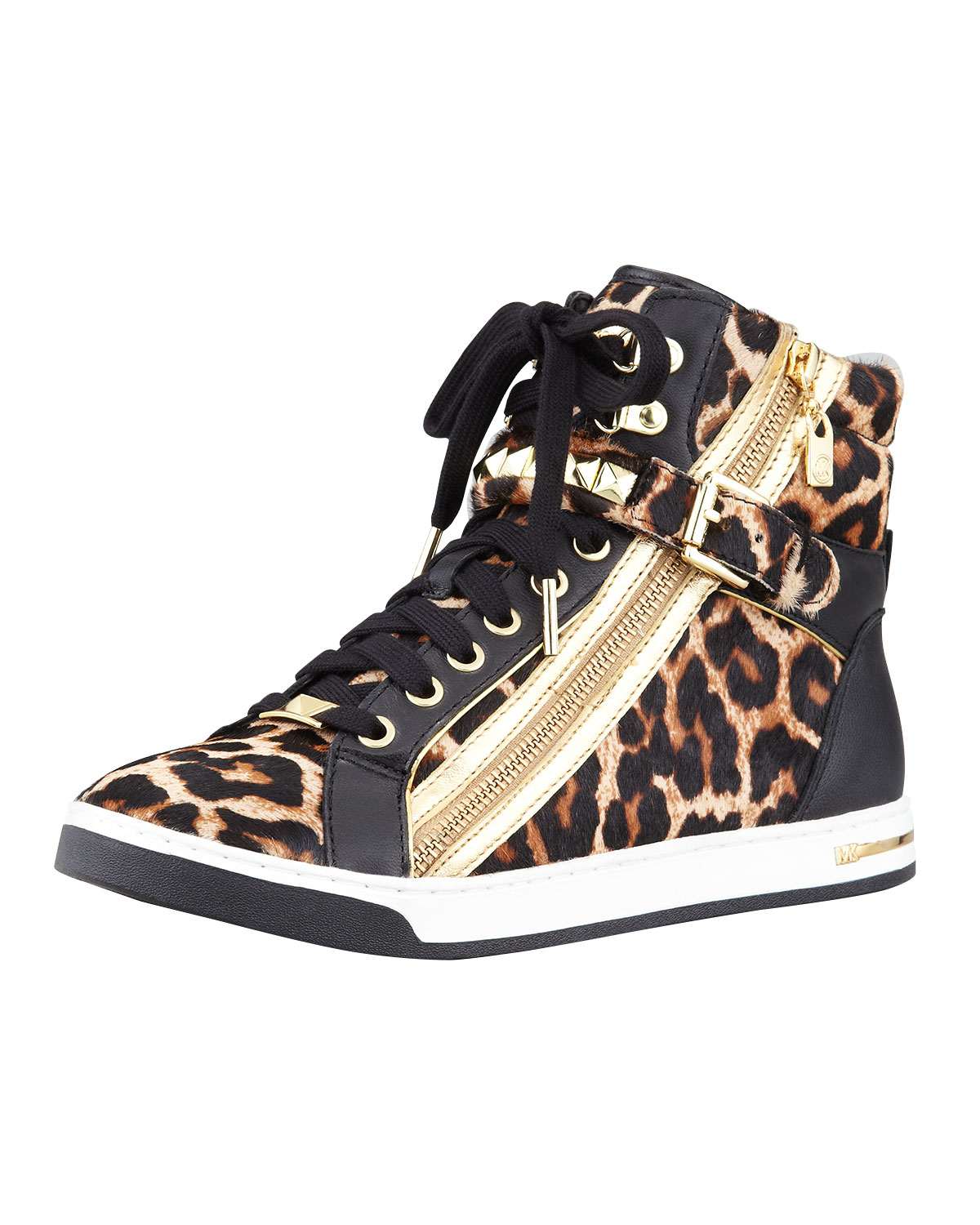 Lyst - Michael Kors Michael Glam Leopard print Hitop