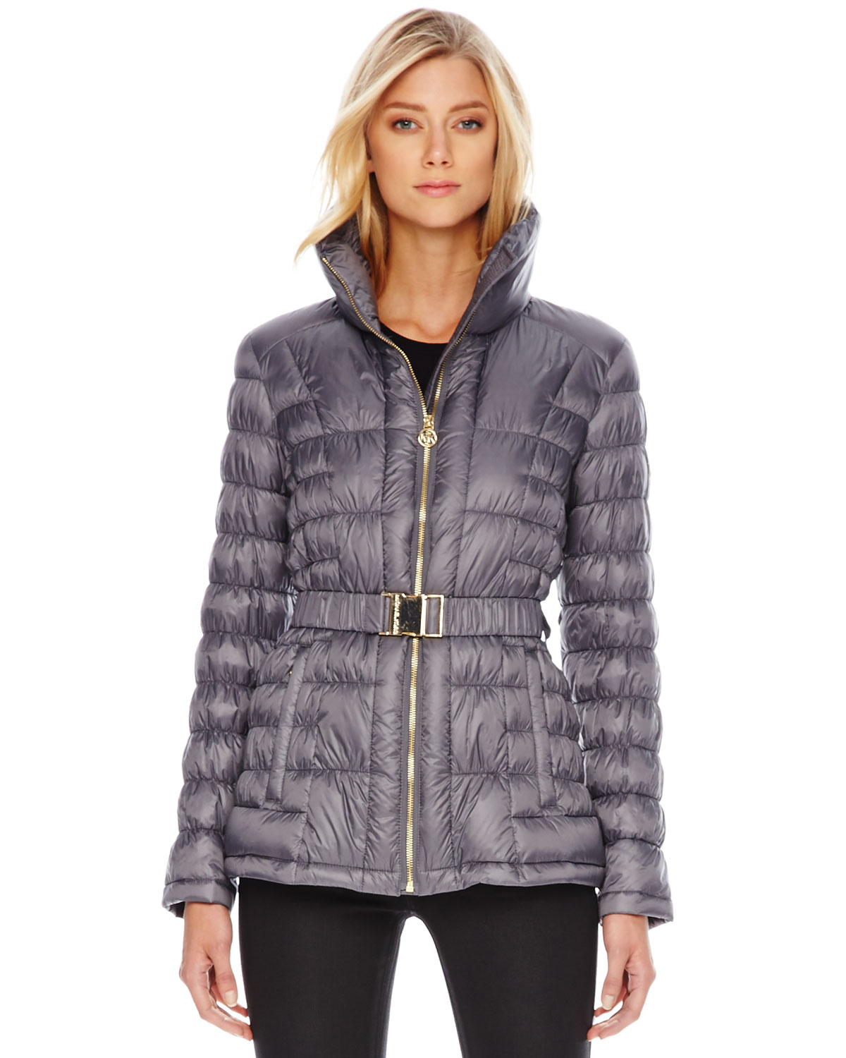 michael kors grey puffer coat