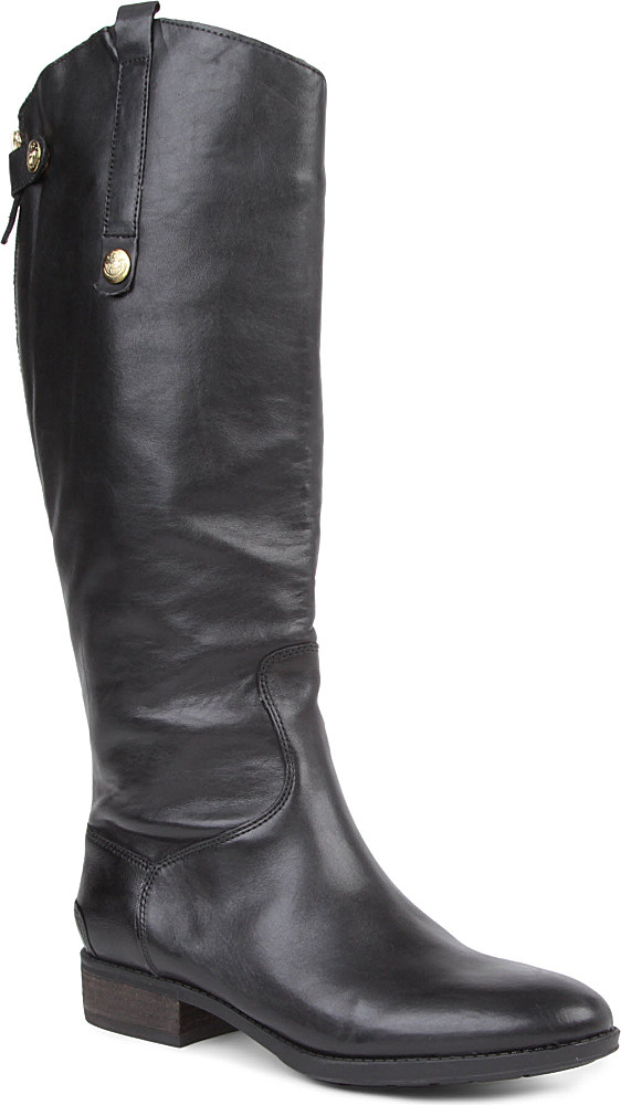 Sam Edelman Penny Riding Boots in Black | Lyst