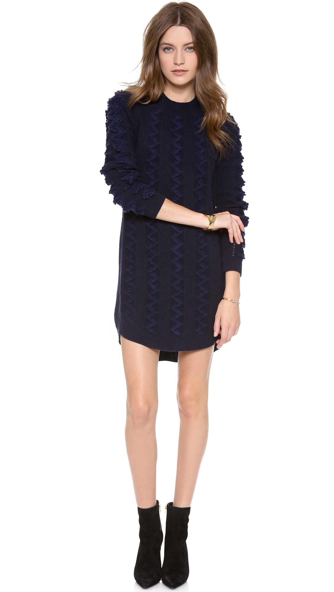 Lyst - Theyskens' Theory Karessa Sweater Dress in Blue