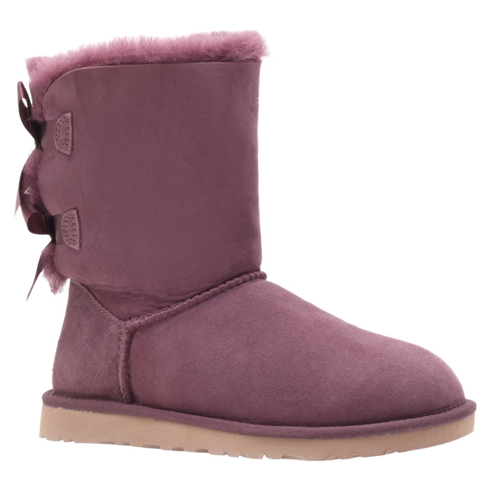 Ugg Bailey Bow Short Boots in Purple (Wine) | Lyst