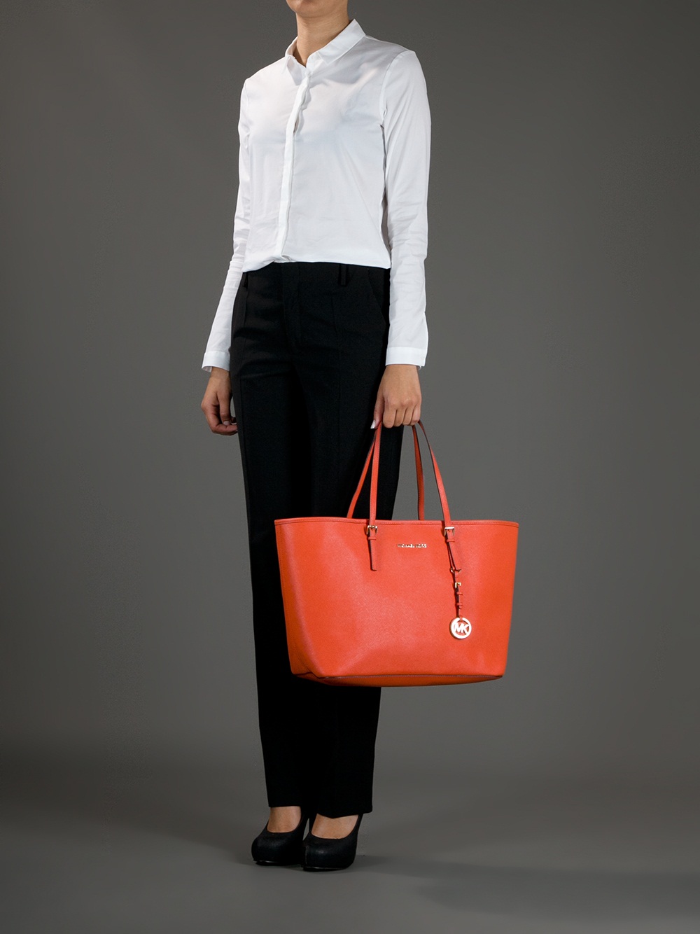 michael kors tote bag orange