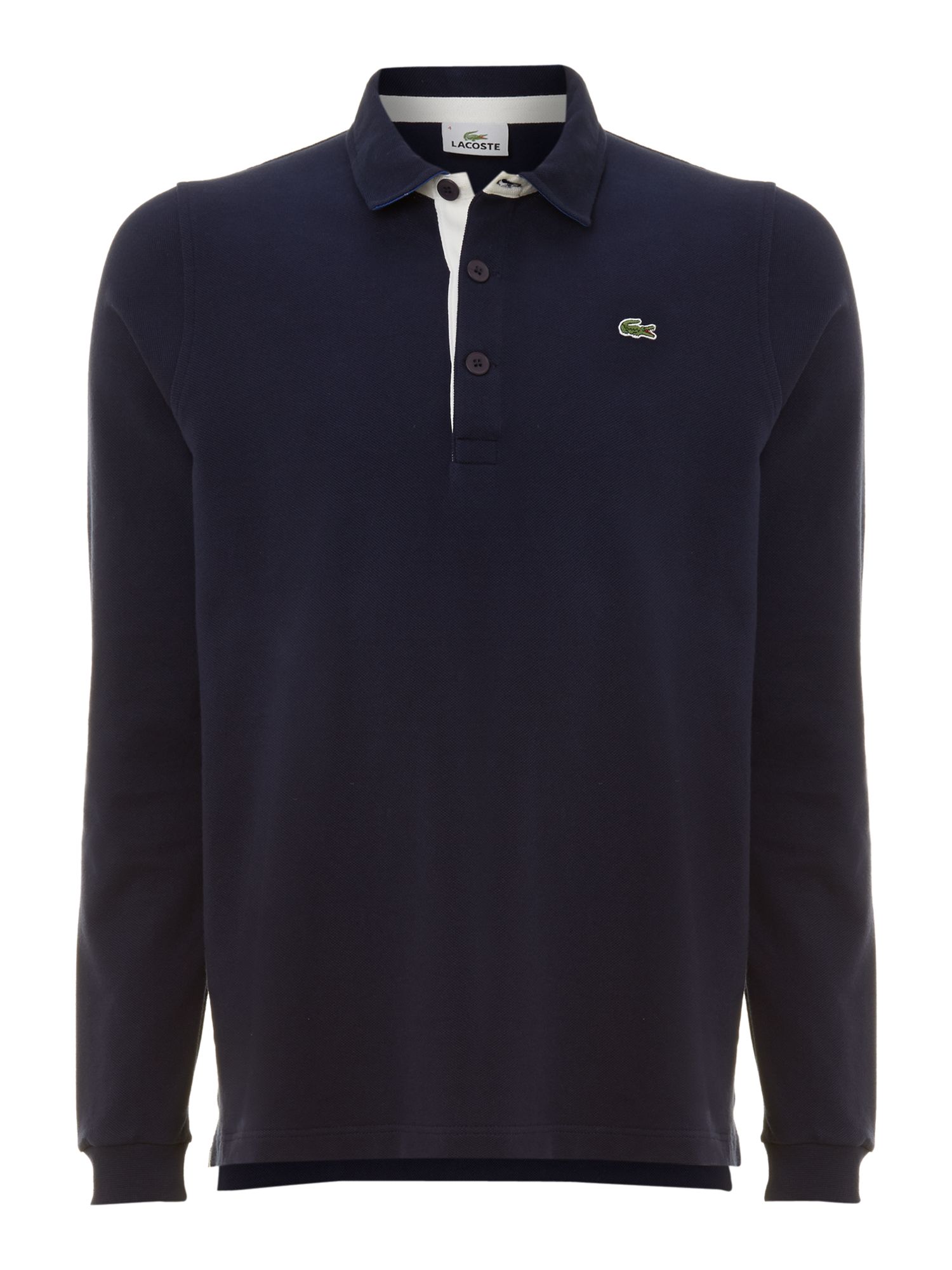 Lacoste Heavy Pique Mens Rugby Shirt in Blue for Men | Lyst