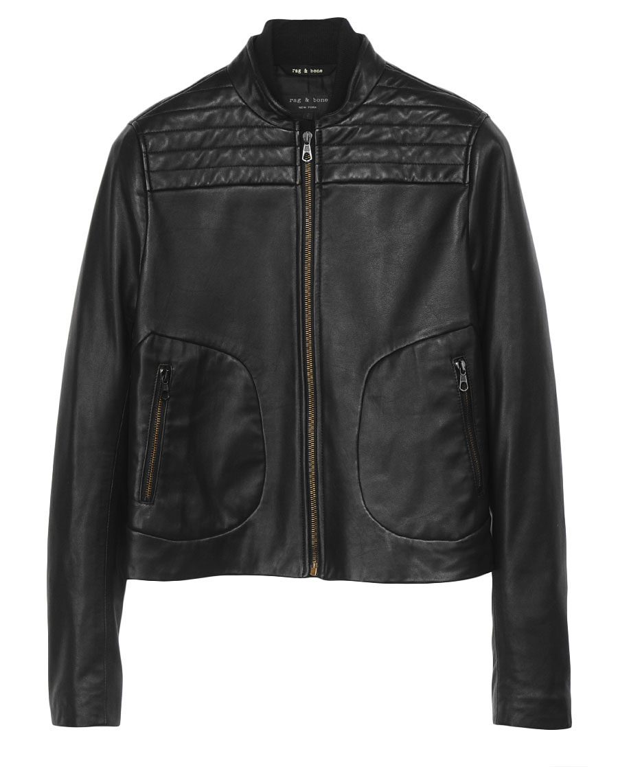 Lyst - Rag & bone Logan Leather Jacket in Black