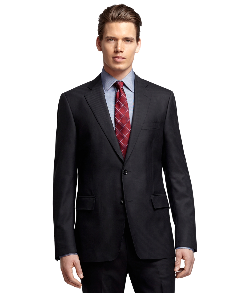 Brooks brothers Regent Fit Herringbone 1818 Suit in Black for Men | Lyst