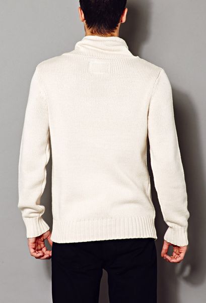 21men Crisp Cowl Neck Sweater in Beige for Men (Cream) | Lyst