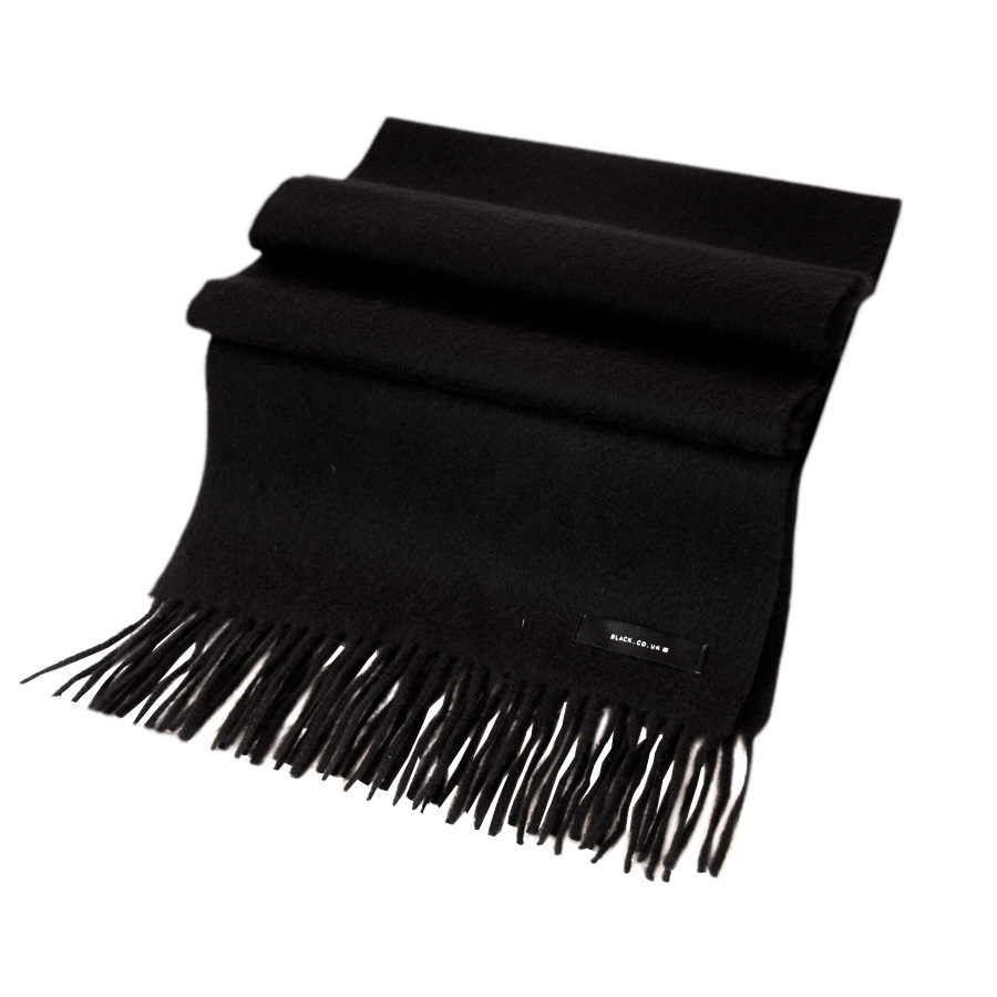 Lyst - Black.Co.Uk Top Seller: burlington Black Cashmere Scarf in Black for Men