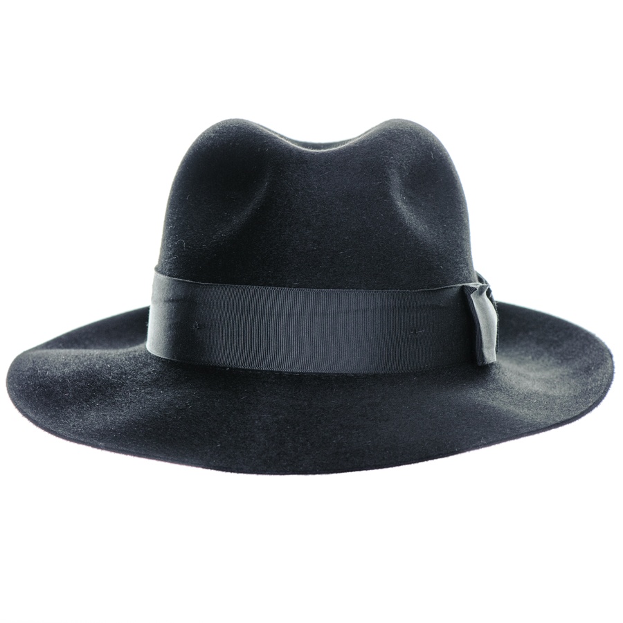 Black.co.uk Kensington Black Fur Felt Fedora in Black Lyst