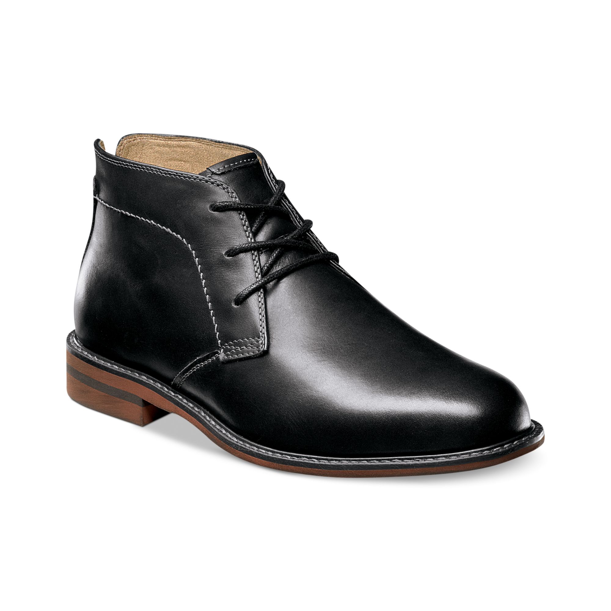 Florsheim Doon Leather Chukka Boots in Black for Men (Black Leather) | Lyst