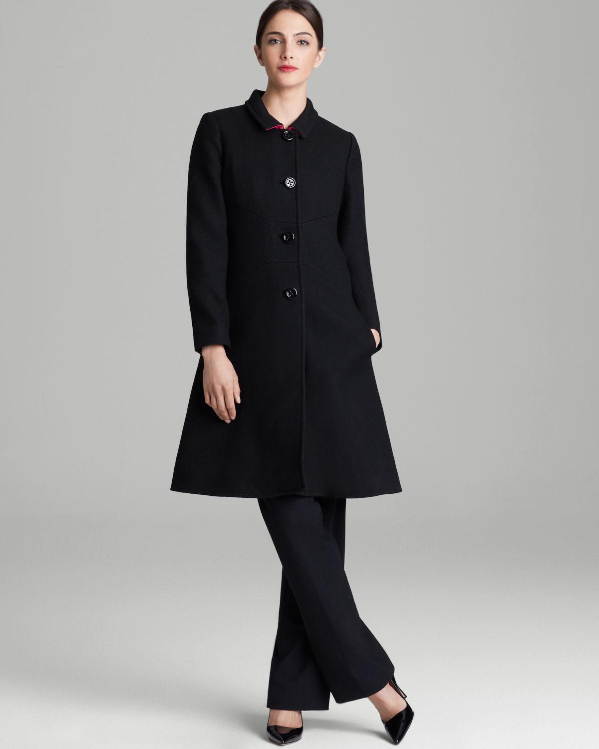 Lyst - Kate Spade New York Tiera Coat in Black