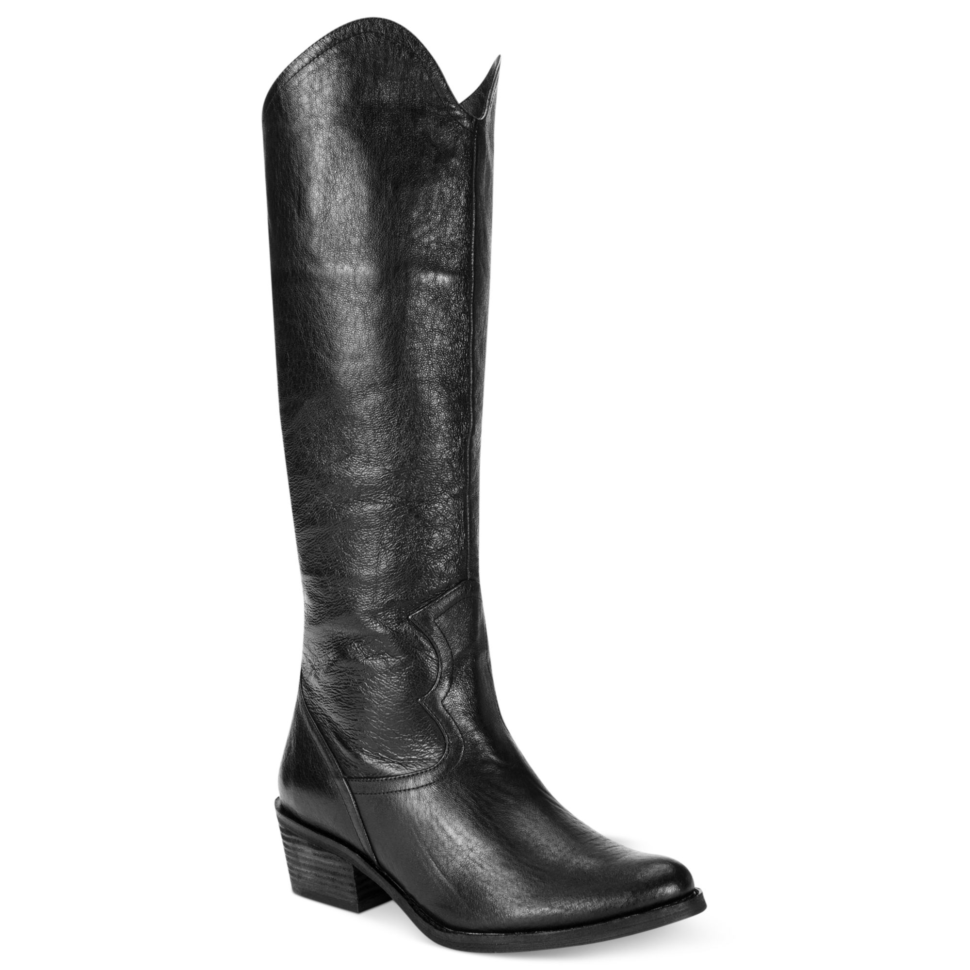 Naughty Monkey Same Note Tall Shaft Boots in Black (Black Leather) | Lyst